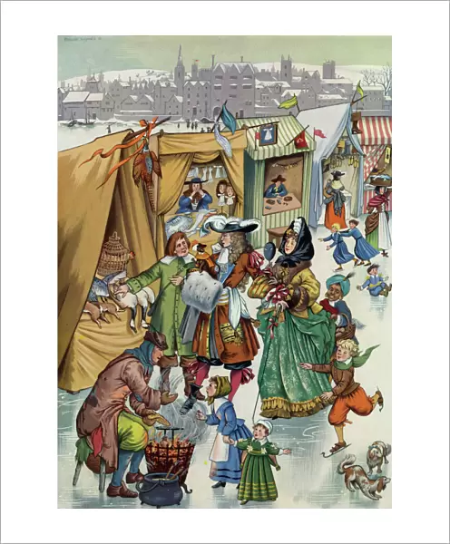 Frost Fair on the Thames by Pauline Baynes