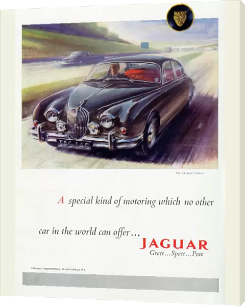 Jaguar car advertisement