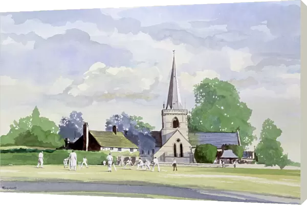 Cricket in an English Village