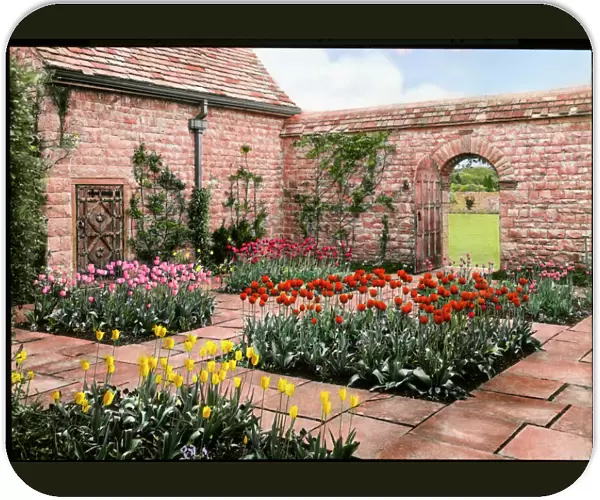 Garden of Mounton House, Chepstow, Gwent, Wales