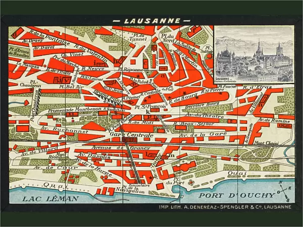 Map of Lausanne