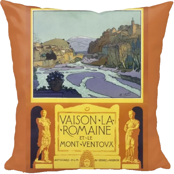 Poster advertising Vaison la Romaine and Mont Ventoux