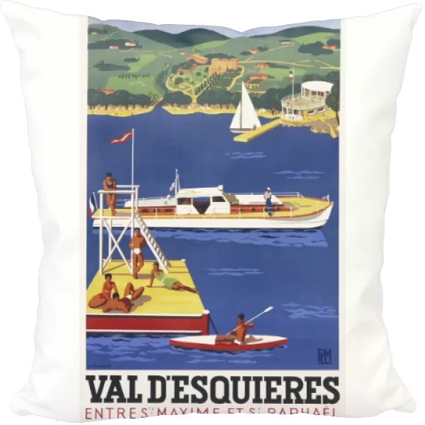 Poster advertising Val d Esquieres, South of France
