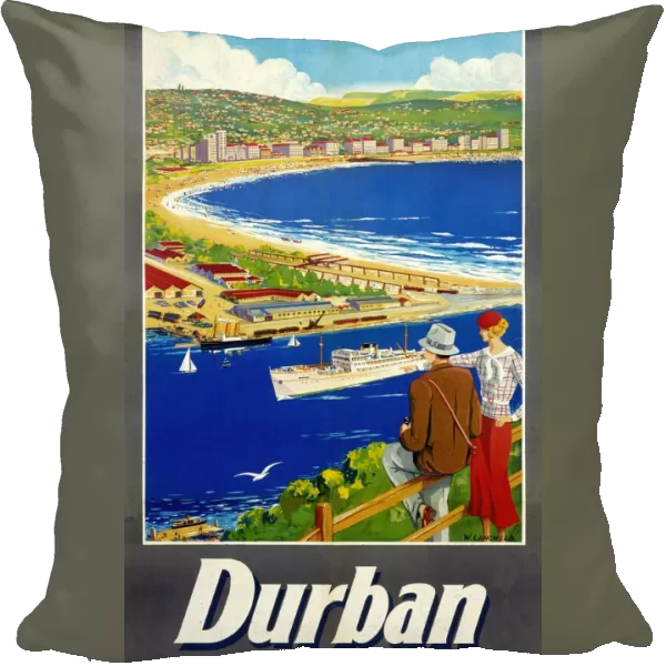 Poster advertising Durban, South Africa
