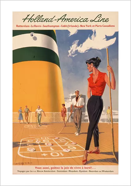 Poster advertising Holland America Line
