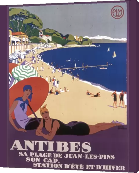 Poster advertising Antibes