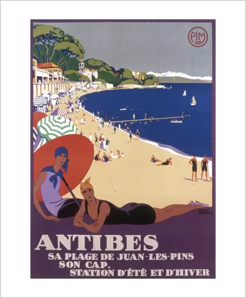Poster advertising Antibes