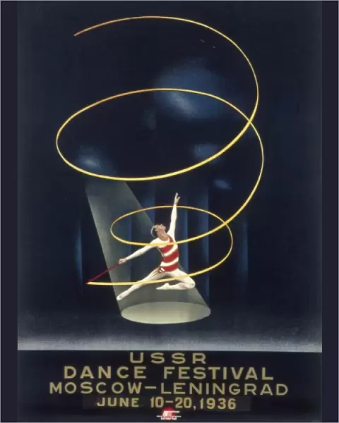 Poster advertising a Dance Festival in the USSR