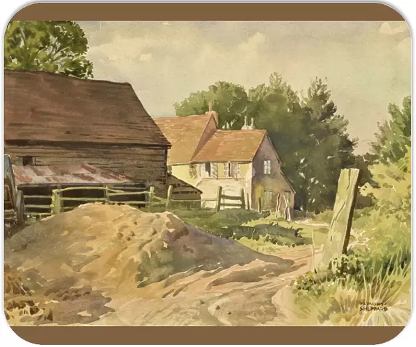 Farm scene - Painting by Raymond Sheppard