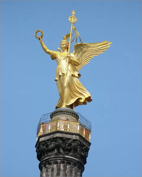 Winged Victoria figure, Siegessaule, Berlin, Germany