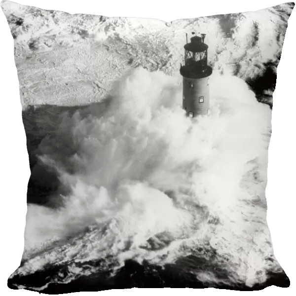 Bishop Rock Lighthouse in a gale