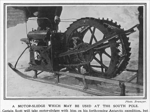 A motor sledge which may be used at the South Pole