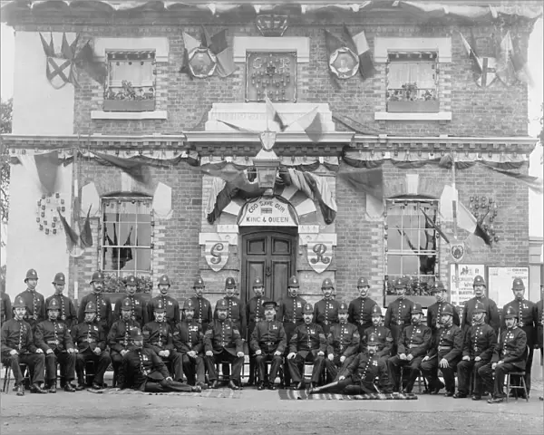 Police group on Coronation Day, 1911