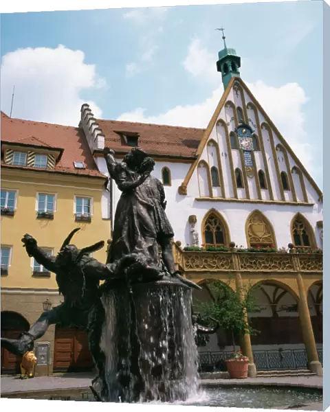 Town Hall and Fountain, Amberg, Germany