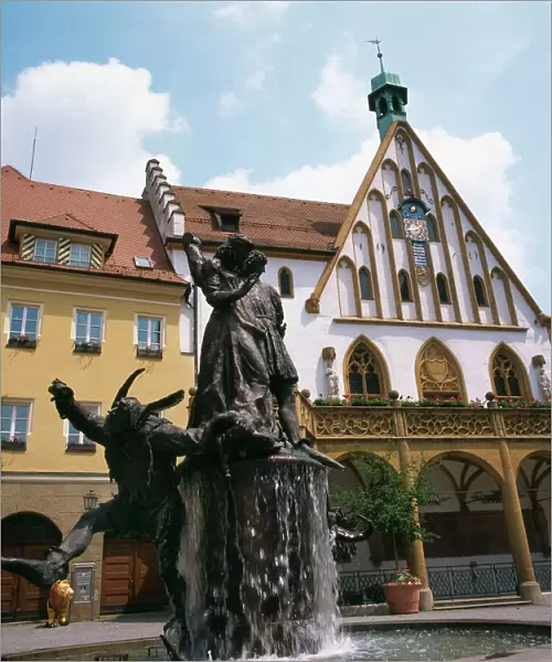 Town Hall and Fountain, Amberg, Germany