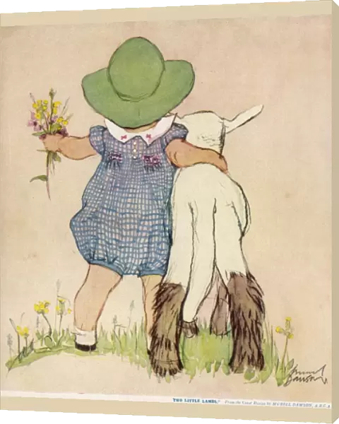 Two Little Lambs by Muriel Dawson