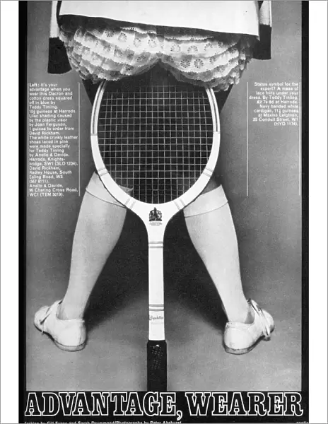 1960s tennis fashion