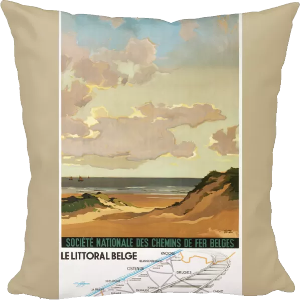 Railway Poster - Coastal Belgium