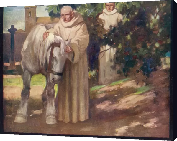 Saint Columba with his horse