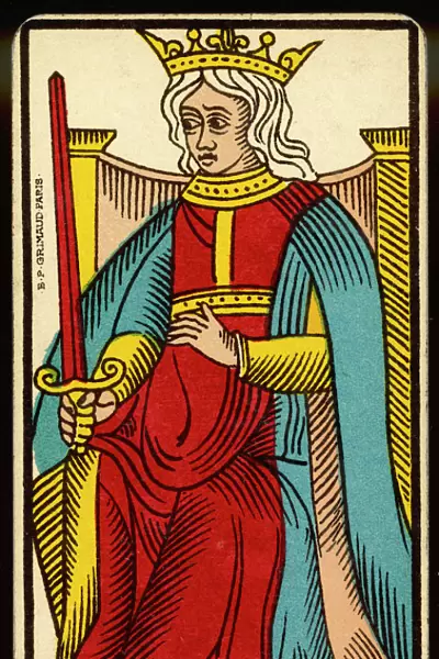 Tarot Card - Reyne d Epee (Queen of Swords)