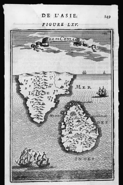 Map  /  Asia  /  Sri Lanka 1719