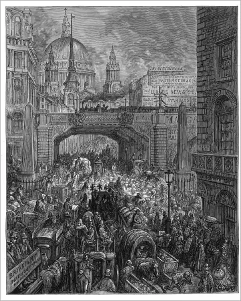 Traffic on Ludgate Hill