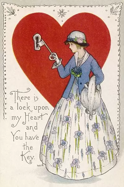 Valentine Card  /  Lock &key