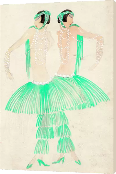 Costume design for the Dolly Sisters