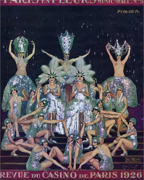 Dolly Sisters and chorus in Diamond tableaux