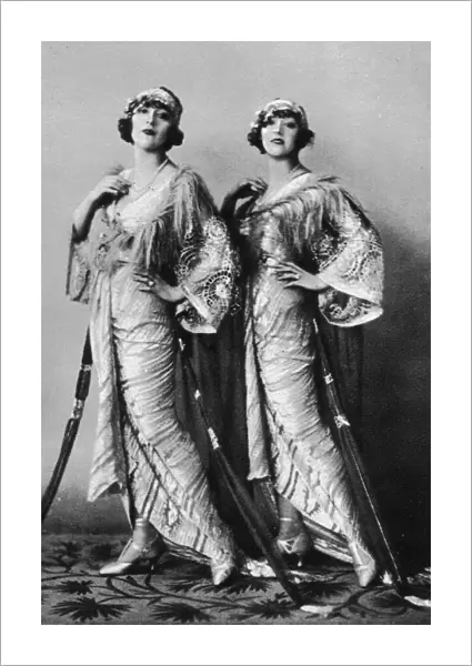 The Dolly Sisters wearing Lucile gowns