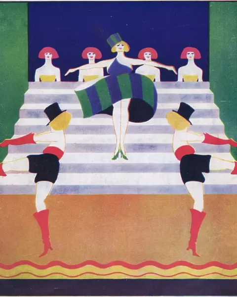 Art deco cover for Theatre World, April 1925