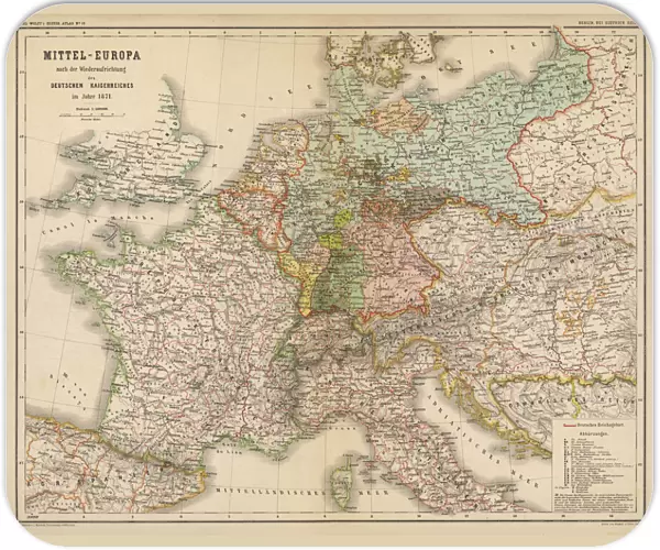 Map  /  Europe  /  Germany 1871