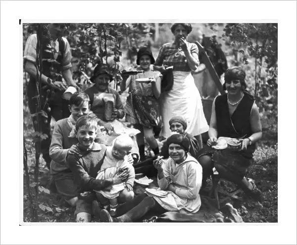 Family of Hop Pickers