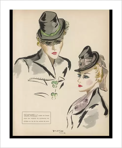 Schiaparelli Hats 1938