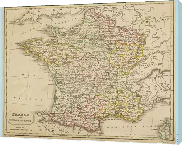 Map  /  Europe  /  France 1827