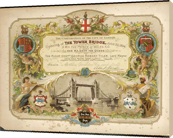 Opening of Tower Bridge