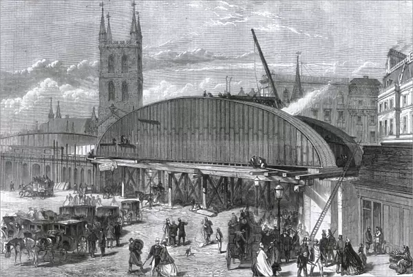 Iron bridge, London Bridge Station, City of London