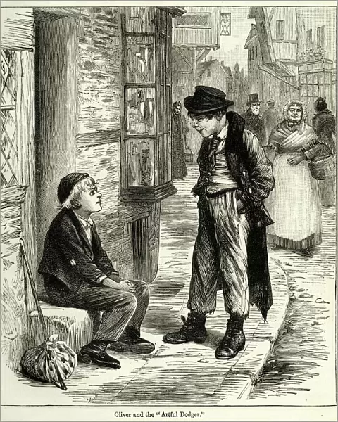 Oliver Twist meeting the Artful dodger