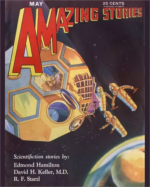 The Universe Wreckers, Amazing Stories Scifi Magazine Cover