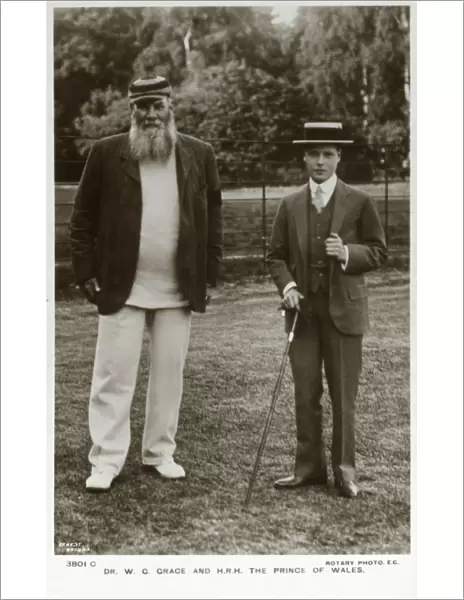 Dr W G Grace and HRH The Prince of Wales