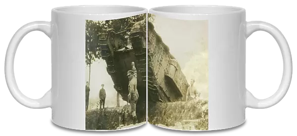 Tank in Battle of Menin Road, Ypres, Belgium, WW1