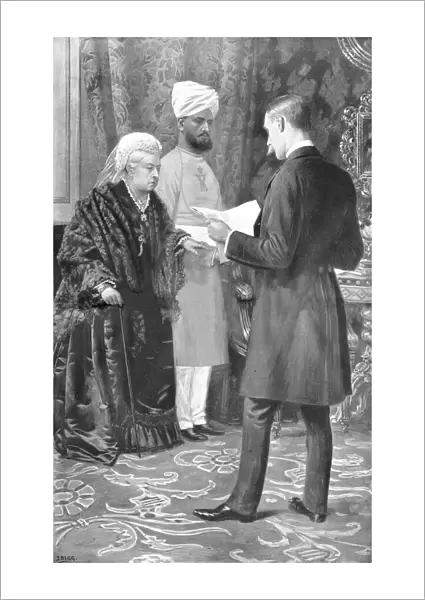 Queen Victoria and Munshi Abdul Karim, 1900