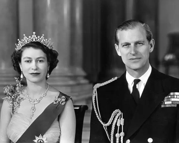 Queen Elizabeth II and Duke of Edinburgh, 1954