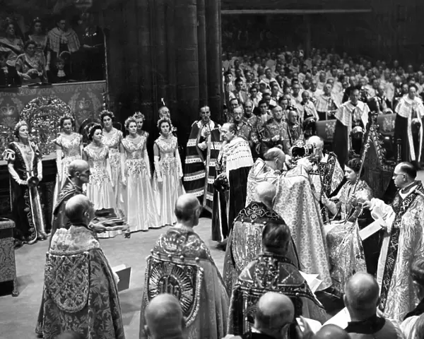 Queen Elizabeth II is crowned