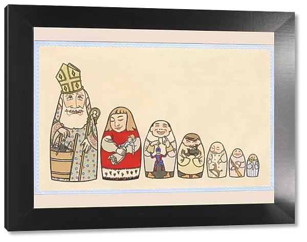 Matrushka - St Nicholas and the recipients of his gifts