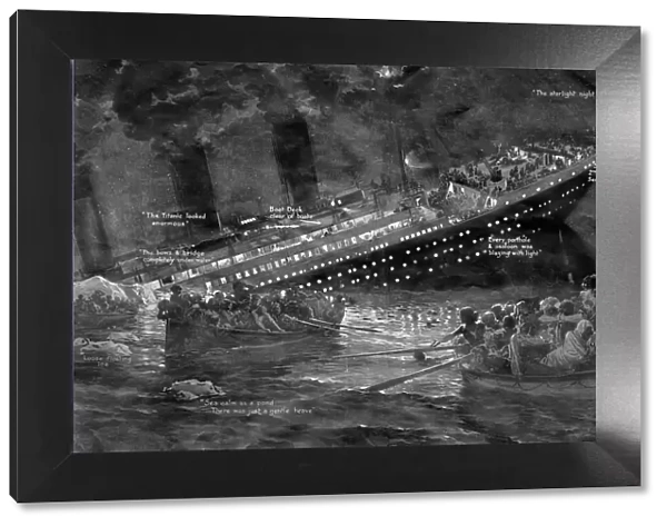 The sinking of the Titanic by Fortunio Matania