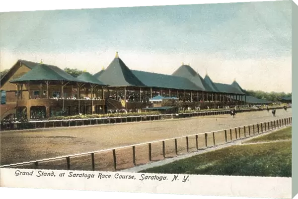 Grandstand at Saratoga Race Course, NY State, USA
