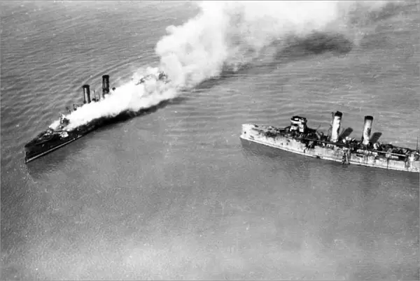 HMS Brilliant and HMS Sirius, Ostend, Belgium, WW1
