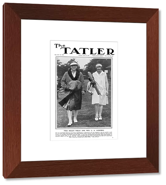 Front cover of Tatler featuring Helen Wills Moody