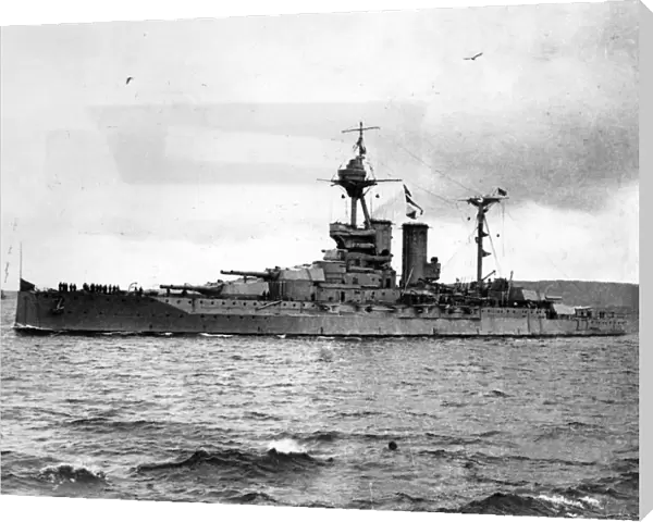 HMS Warspite, British battleship, WW1